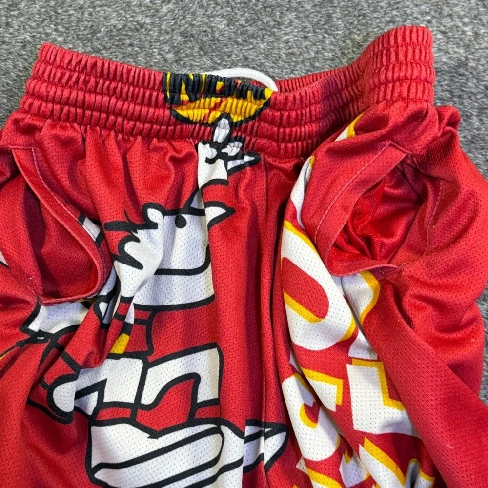 Mitchell & Ness Houston Rockets Shorts‎ Mens Medium Red Hardwood Classics Rare